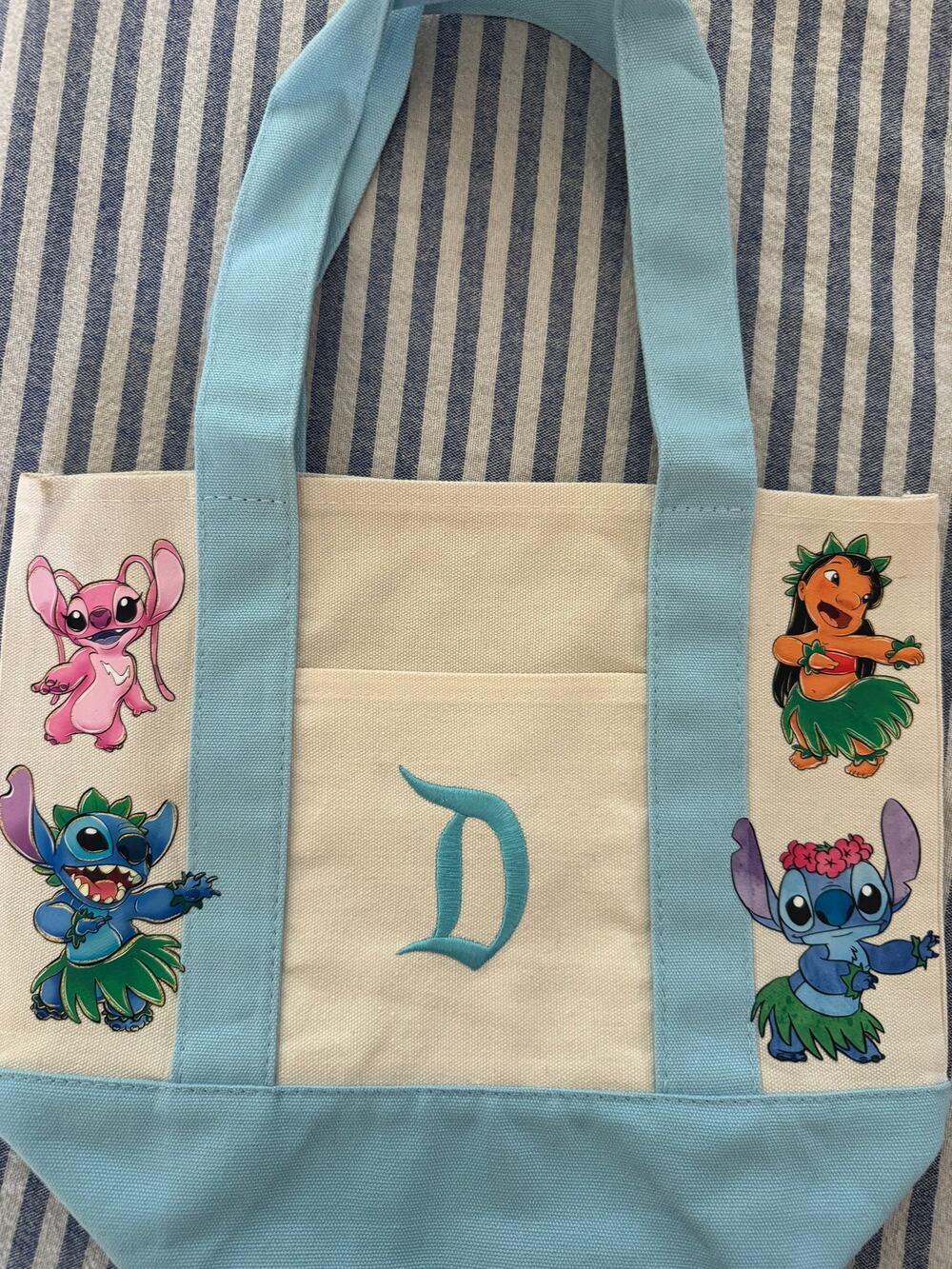 Disney Stitch Custom Made Disneyland D Mini Tote